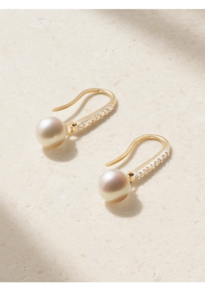 Mateo - 14-karat Gold, Pearl And Diamond Earrings - One size