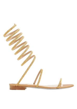 Rene Caovilla Supercleo Jeweled Crystal Flat Sandals