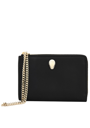 Bvlgari Black Serpenti Forever Zipped Leather Card Holder