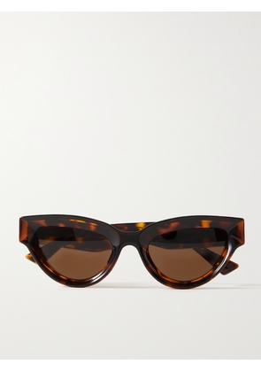 BOTTEGA VENETA EYEWEAR - Injection Cat-eye Tortoiseshell Acetate Sunglasses - One size