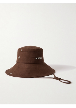 Jacquemus - Le Bob De Nimes Embellished Cotton Bucket Hat - Brown - 56,58,60