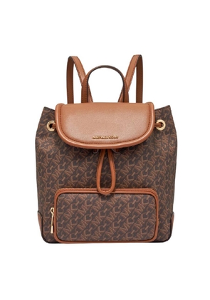 Michael Kors Logo-Print Leather Backpack