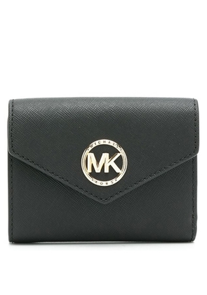 Michael Kors Black Ladies Carmen Logo Plaque Wallet