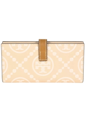 Tory Burch Monogram Zipped Leather Wallet