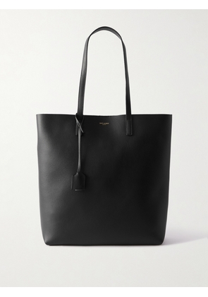 SAINT LAURENT - North/south Large Leather Tote - Black - One size