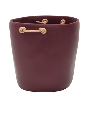Tina Frey Designs Champagne Bucket in Oxblood - Burgundy. Size all.