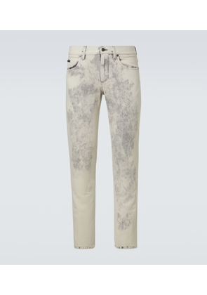 Dolce&Gabbana Printed straight jeans