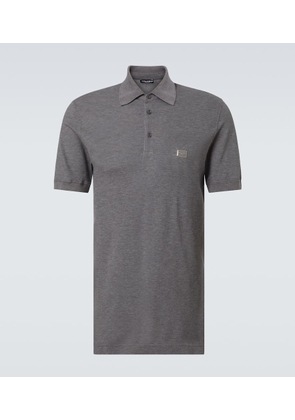 Dolce&Gabbana Cotton pique polo shirt