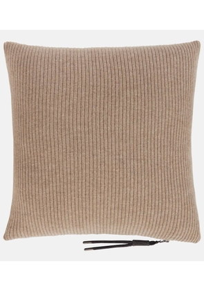Brunello Cucinelli Ribbed-knit cashmere cushion
