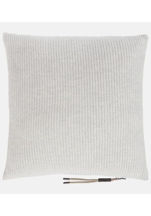 Brunello Cucinelli Ribbed-knit cashmere pillow