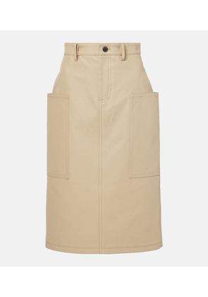 Gucci Cotton drill pencil skirt