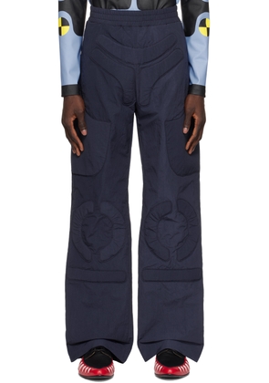 Walter Van Beirendonck Navy Space Trousers