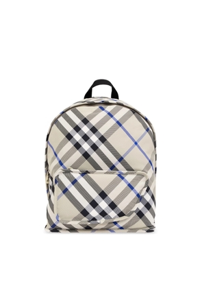 Burberry Check-Printed Zipped Polyamide Backpack
