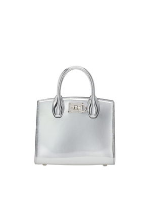 Ferragamo Small Studio Box Gancini Buckle Tote Bag