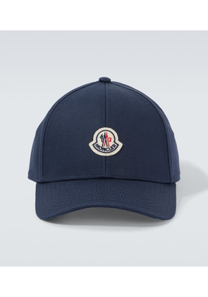 Moncler Logo cotton gabardine baseball cap