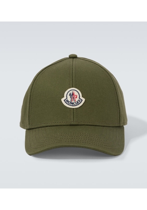 Moncler Logo cotton gabardine baseball cap