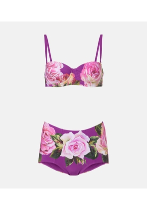 Dolce&Gabbana Floral printed bikini