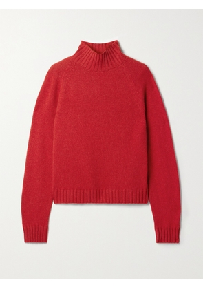 The Elder Statesman - Cashmere Turtleneck Sweater - Red - x small,small,medium,large