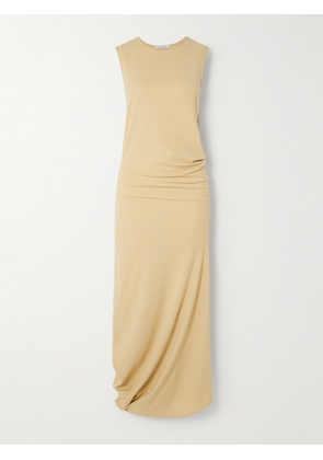 LEMAIRE - Twisted Cotton-jersey Midi Dress - Neutrals - small,medium,large,x large