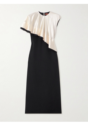 Altuzarra - Topolino Layered Silk-satin Midi Dress - Black - FR 34,FR 36,FR 38,FR 40,FR 42,FR 44,FR 46