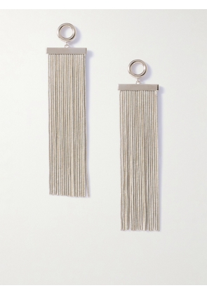 Alaïa - Fringed Silver-tone Earrings - One size