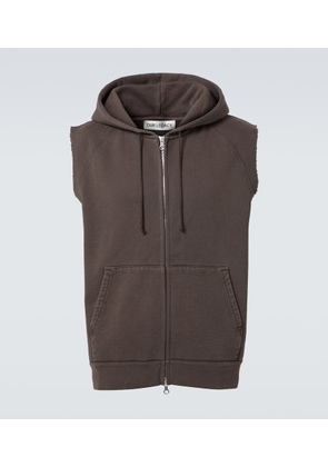 Our Legacy Motor cotton jersey zip-up vest