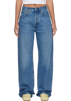 JACQUEMUS Blue 'The straight de-Nîmes' Jeans
