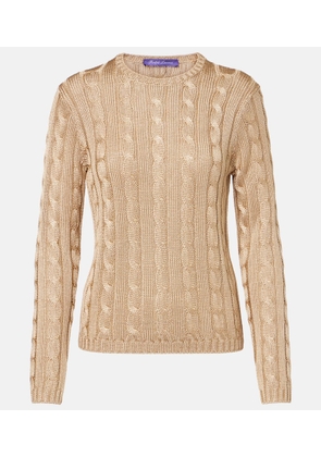 Ralph Lauren Collection Cable-knit silk sweater
