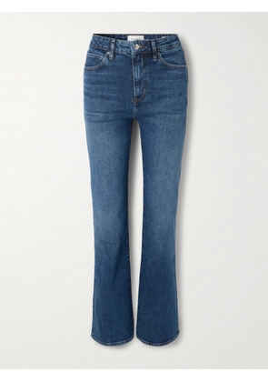 FRAME - The Arrow High-rise Flared Jeans - Blue - 23,24,25,26,27,28,29,30,31,32