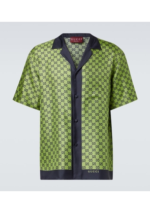 Gucci GG printed silk shirt