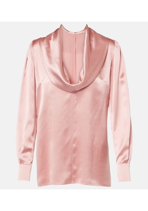 Dolce&Gabbana Draped silk satin blouse