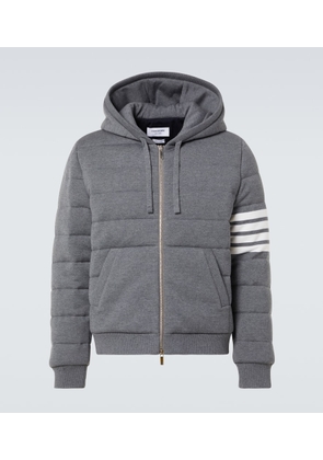 Thom Browne 4-Bar virgin wool jersey zip-up hoodie