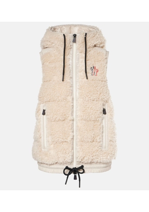 Moncler Grenoble Faux shearling down vest