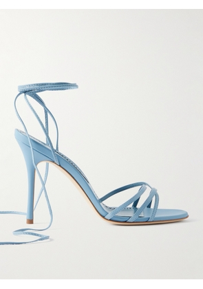 Manolo Blahnik - Leva 105 Leather Sandals - Blue - IT36,IT36.5,IT37,IT37.5,IT38,IT38.5,IT39,IT39.5,IT40,IT40.5,IT41,IT41.5,IT42