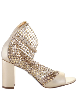 Rene Caovilla Gold Galaxia 80 Jeweled Sandals
