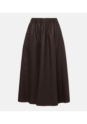 Brunello Cucinelli Linen midi skirt