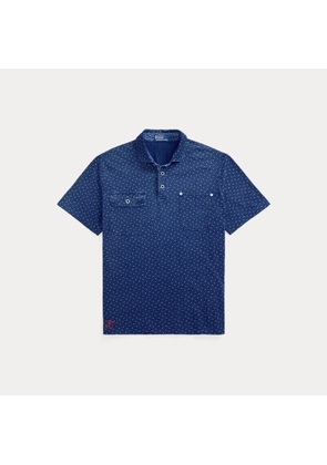 Classic Fit Indigo Jersey Polo Shirt