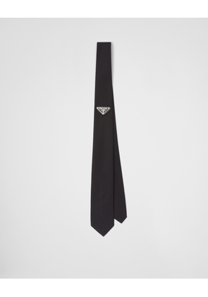 Re-Nylon gabardine tie