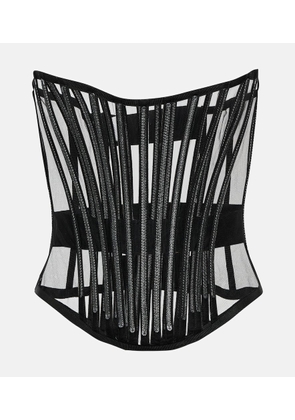 Dolce&Gabbana x Kim tulle embellished corset
