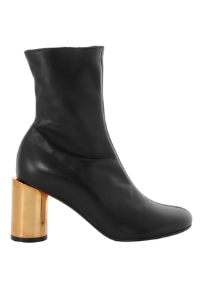 Lanvin Sequence Chunky Heeled Boots, Brand Size 35 ( US Size 4 )