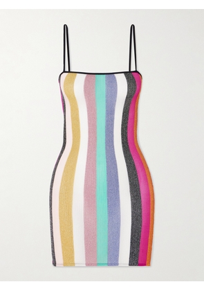 Missoni - Striped Metallic Crochet-knit Mini Dress - Multi - x small,small,medium,large