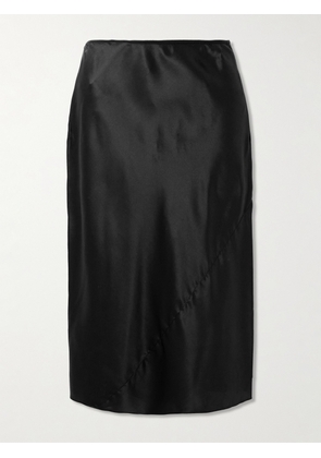 Dries Van Noten - Stretch-silk Satin Skirt - Black - FR 34,FR 36,FR 38,FR 40,FR 42,FR 44