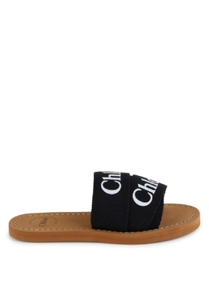 Chloe Kids Logo-Print Flat Sandals