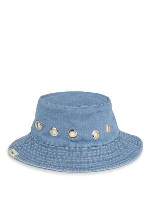 Chloe Kids Eyelet-Embellished Denim Bucket Hat