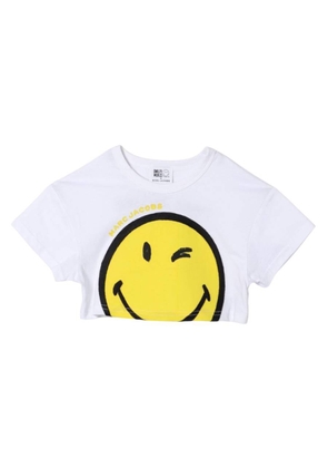 Little Marc Jacobs Girls SmileyWorld Logo Cropped T-Shirt