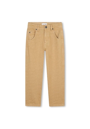 Little Marc Jacobs Boys Logo Jacquard Cotton Trousers