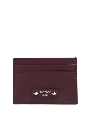 Jimmy Choo Embossed Logo Leather Card Case