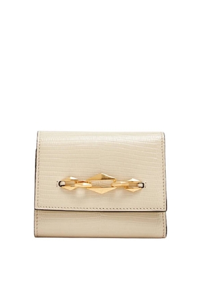 Jimmy Choo Marinda Diamond-Chain Leather Wallet