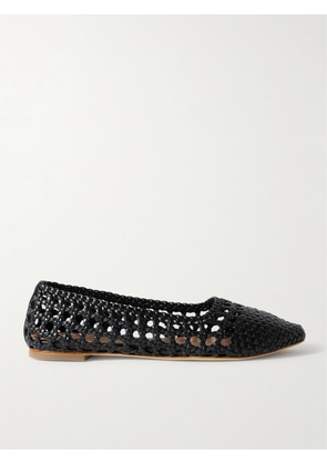 STAUD - Nell Woven Leather Ballet Flats - Black - IT36,IT37,IT38,IT39,IT40,IT41,IT42