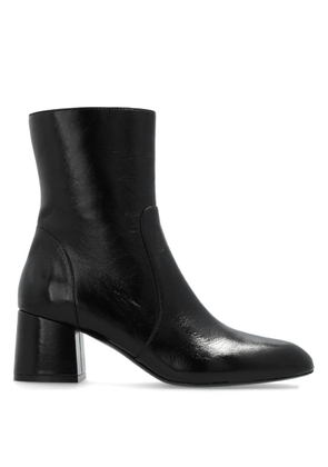 Stuart Weitzman Flareblock Leather Boots